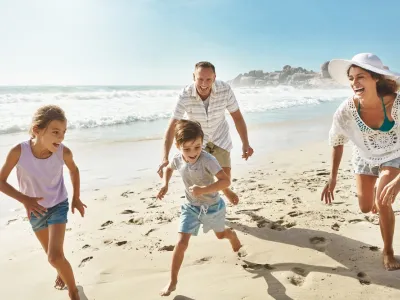 Familia en vacaciones