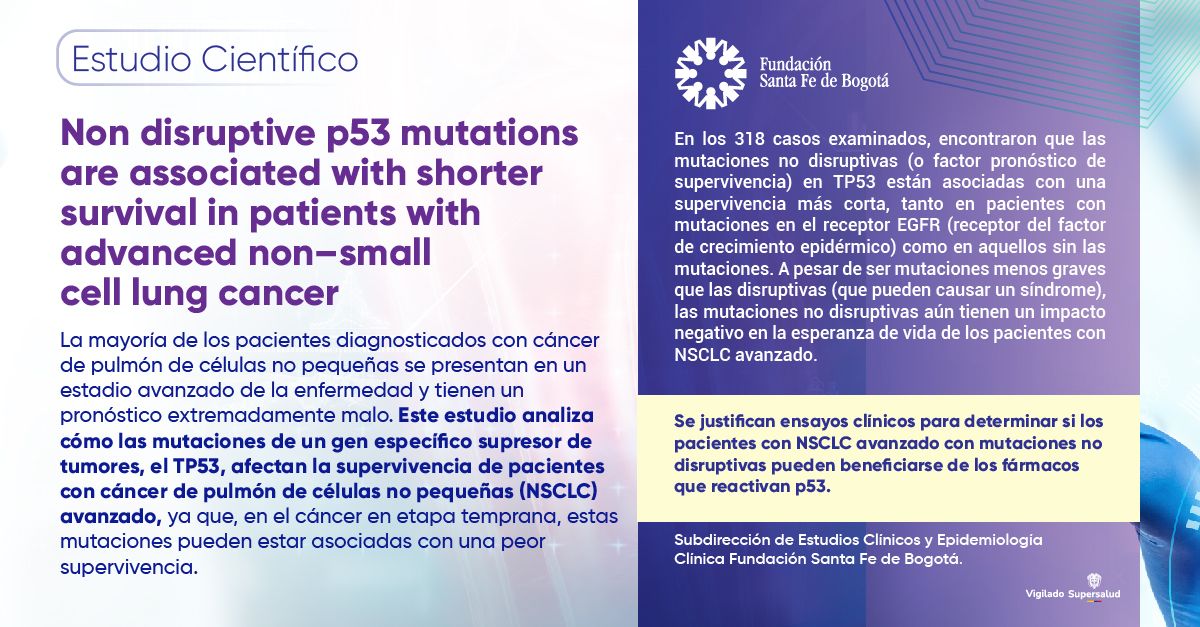 Nondisruptive p53 mutations are associated with shorter