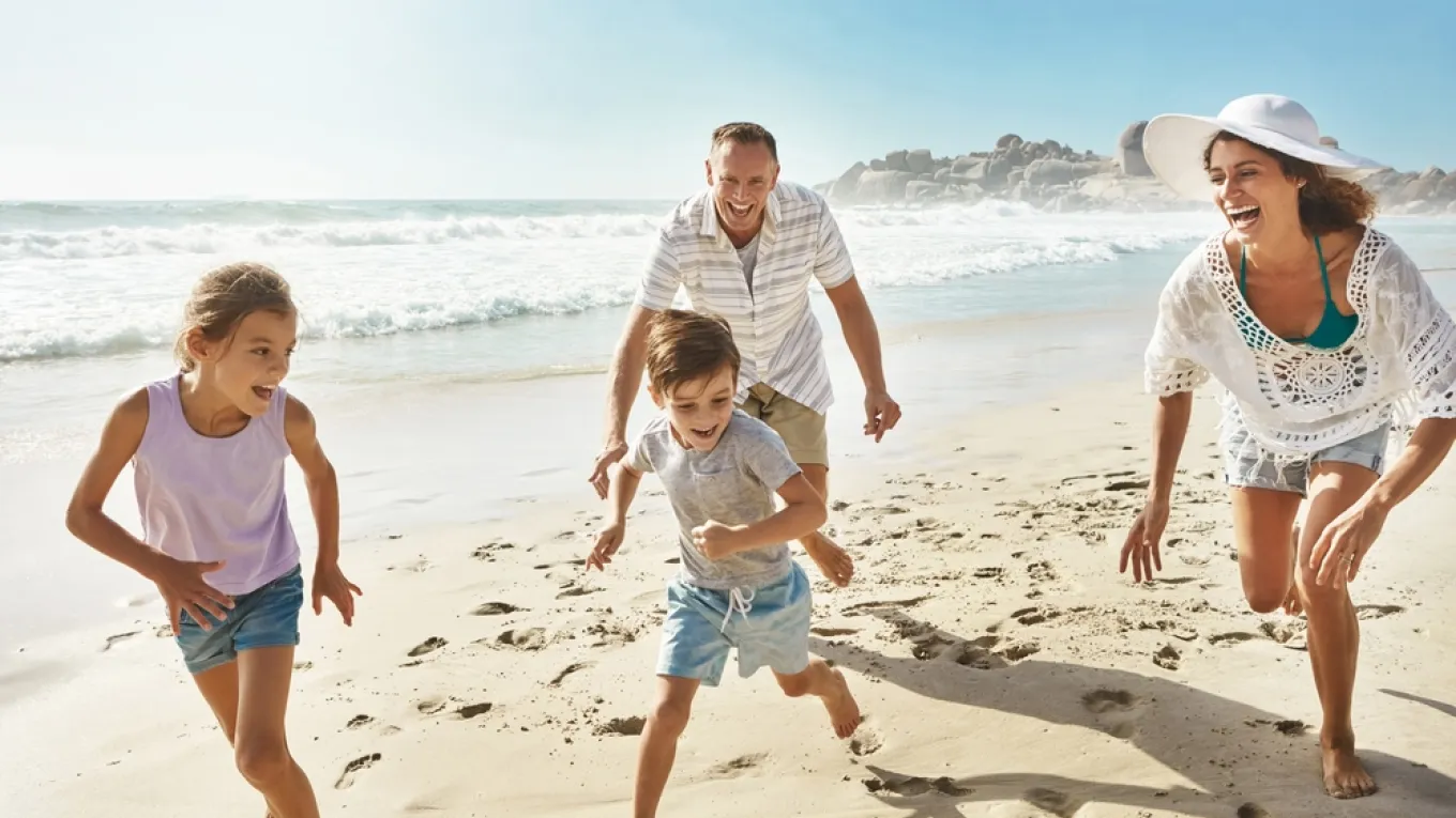 Familia en vacaciones