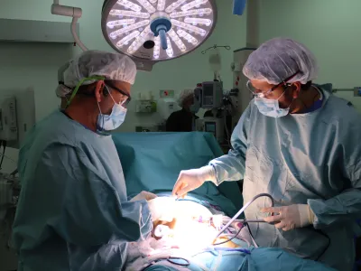 Doctor haciendo Cirugía