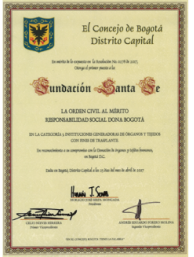 Orden Civil al Mérito Responsabilidad Social "Dona Bogotá” - 2017