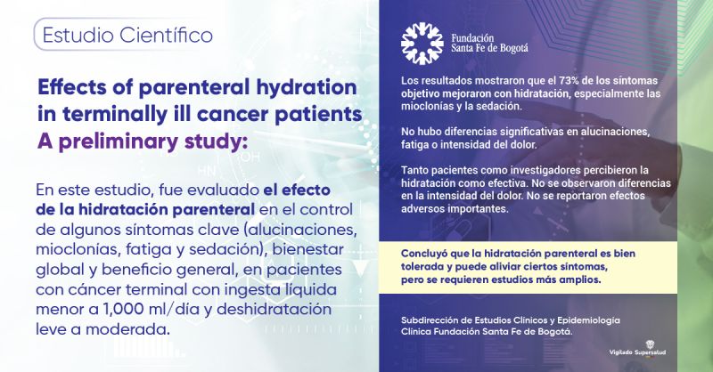 Effects of parenteral hydration in terminally ill cancer patients: a preliminary study