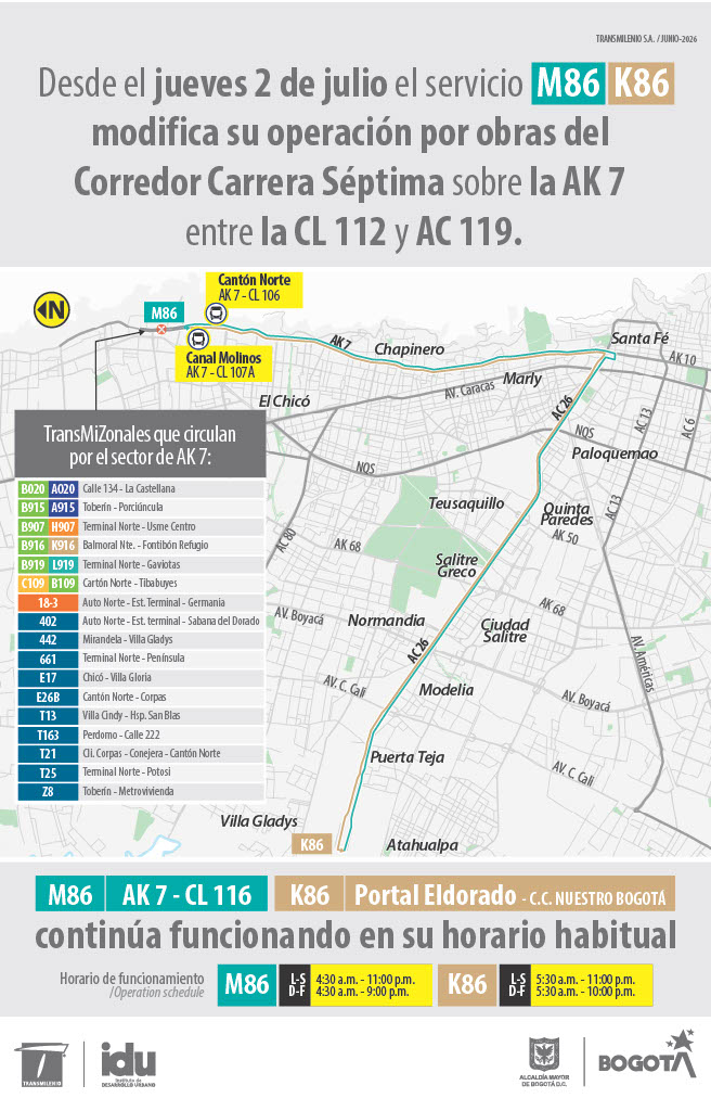 Volante Rutas m86 k86
